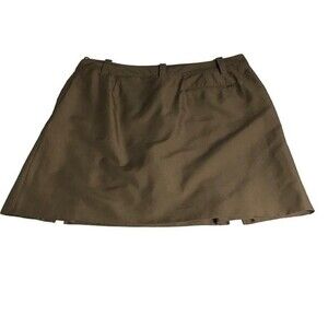 Izod Golf Classix Women's A-Line Skort Brown Size 12 Mini Skirt